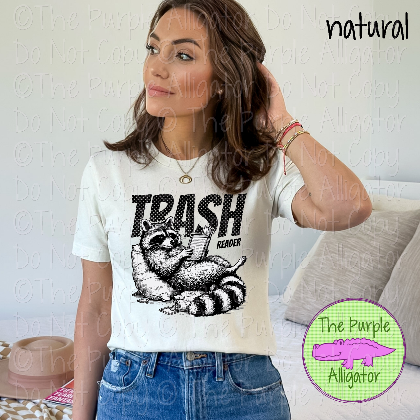 Trash Reader Raccoon - Choose Your Design Color - 0524 (d2f KP)