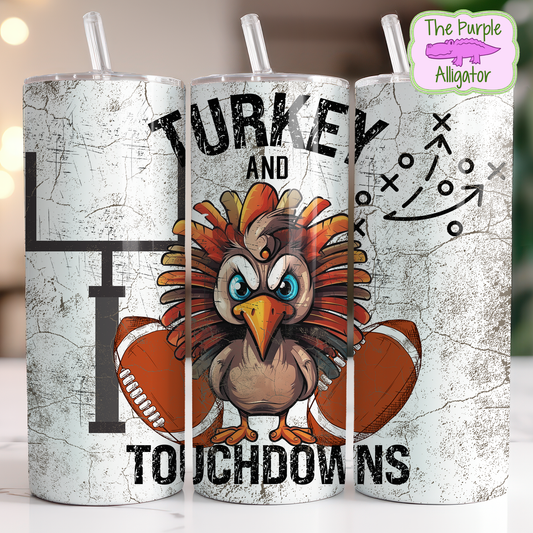 Turkey and Touchdowns (DRD) 20oz Tumbler