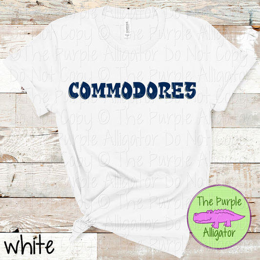 Commodores Uptown – The Graffiti Series | Bold Street-Style Spirit Design - CHOOSE YOUR DESIGN COLORS - 1125 (d2f TPA)