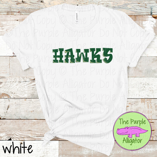 Hawks Uptown – The Graffiti Series | Bold Street-Style Spirit Design - CHOOSE YOUR DESIGN COLORS - 1125 (d2f TPA)