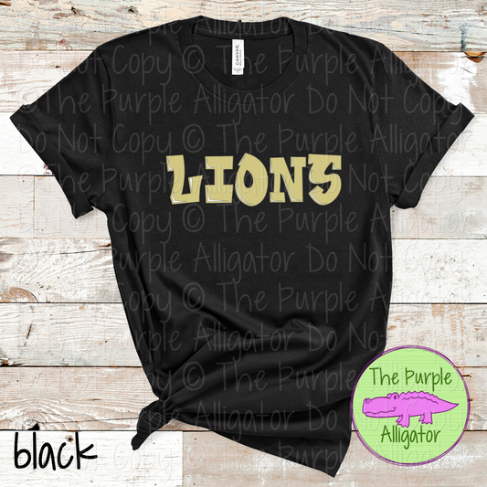Lions Uptown – The Graffiti Series | Bold Street-Style Spirit Design - CHOOSE YOUR DESIGN COLORS - 1125 (d2f TPA)