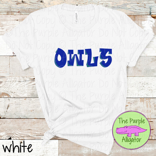 Owls Uptown – The Graffiti Series | Bold Street-Style Spirit Design - CHOOSE YOUR DESIGN COLORS - 1125 (d2f TPA)