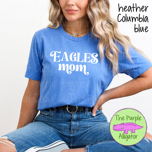 Eagles Mom Vintage Charm | Elegant Retro Spirit Design - CHOOSE YOUR TEXT COLOR  1025 (d2f TPA)