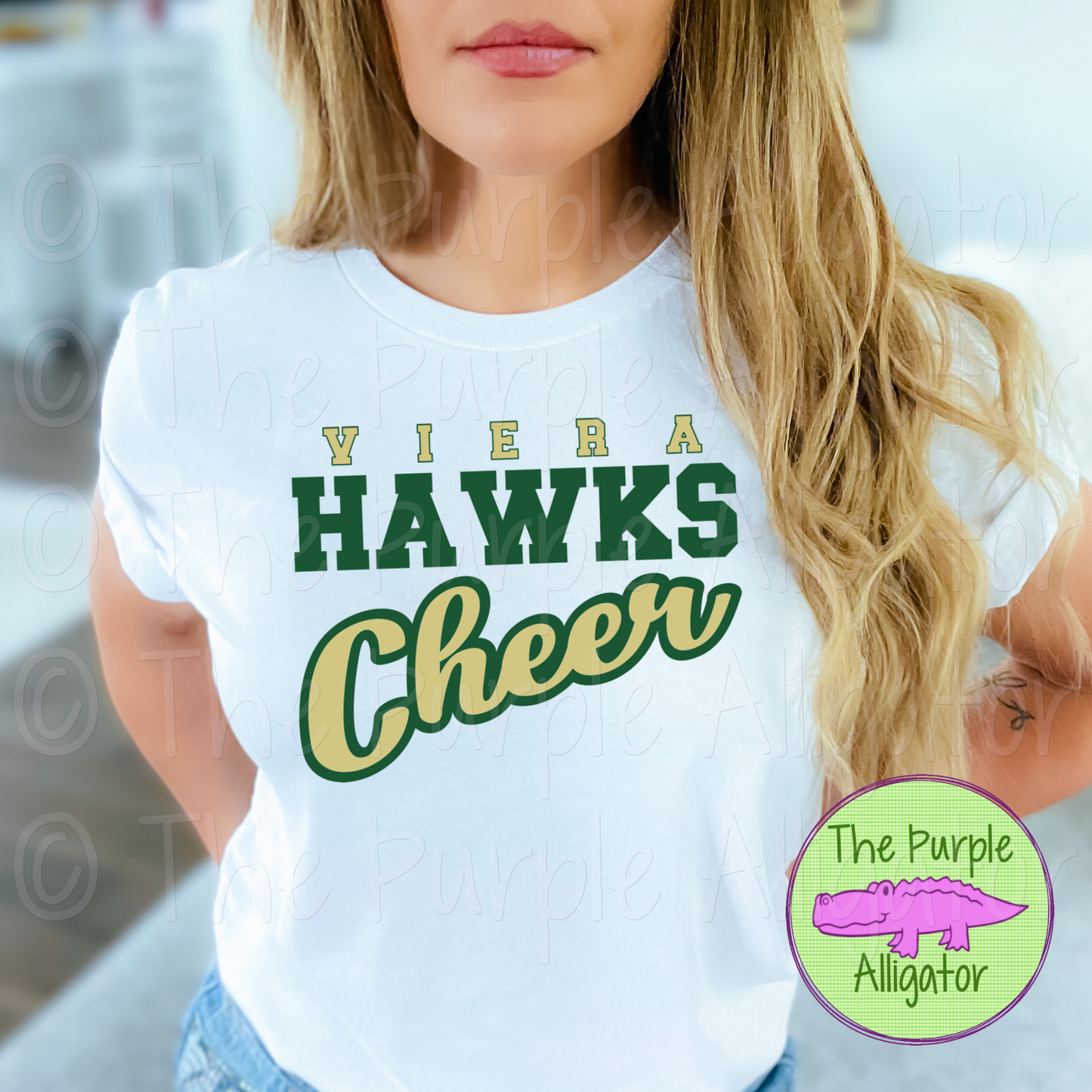 Viera Hawks Cheer SC16 Mascot School Spirit - CHOOSE YOUR DESIGN COLORS (d2f TPA)