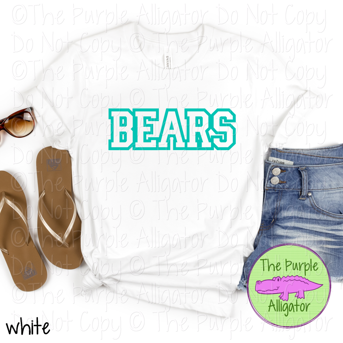 Bears Varsity Edge - The Outline Series | Classic Outlined Varsity Spirit Wear - CHOOSE YOUR DESIGN COLOR - 1125 (d2f TPA)