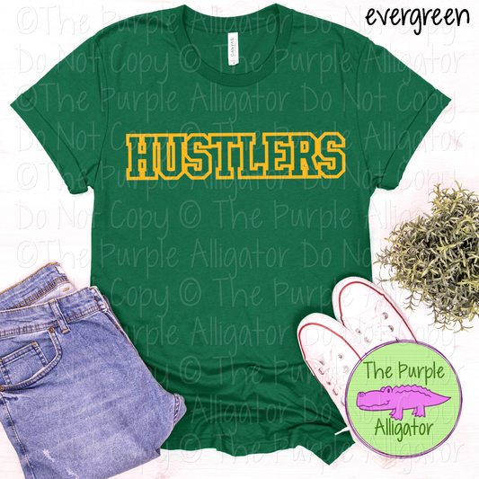 Hustlers Varsity Edge - The Outline Series | Classic Outlined Varsity Spirit Wear - CHOOSE YOUR DESIGN COLOR - 1125 (d2f TPA)