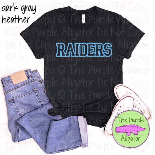 Raiders Varsity Edge - The Outline Series | Classic Outlined Varsity Spirit Wear - CHOOSE YOUR DESIGN COLOR - 1125 (d2f TPA)
