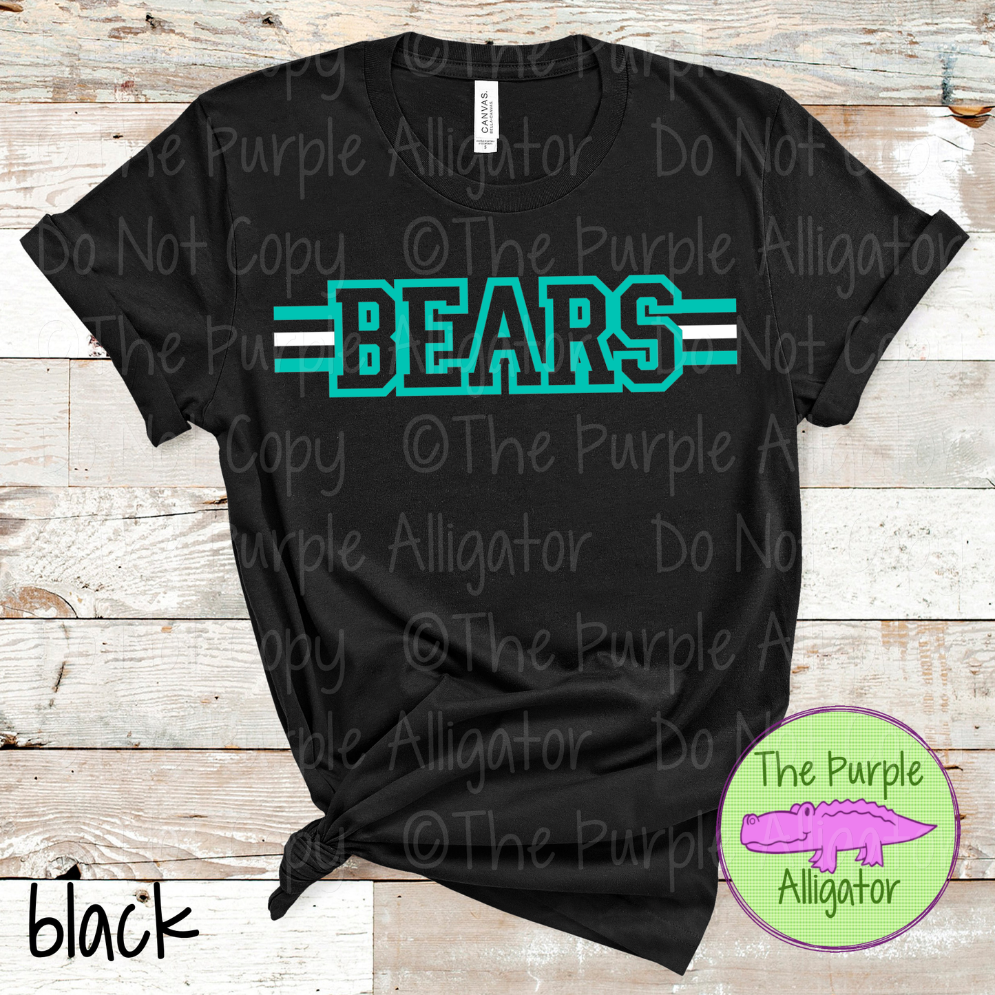 Bears Varsity Edge Stripe - The Outline Series | Bold Outline Spirit Design for Fans & Teams - CHOOSE YOUR DESIGN COLORS - 1025 (d2f TPA)