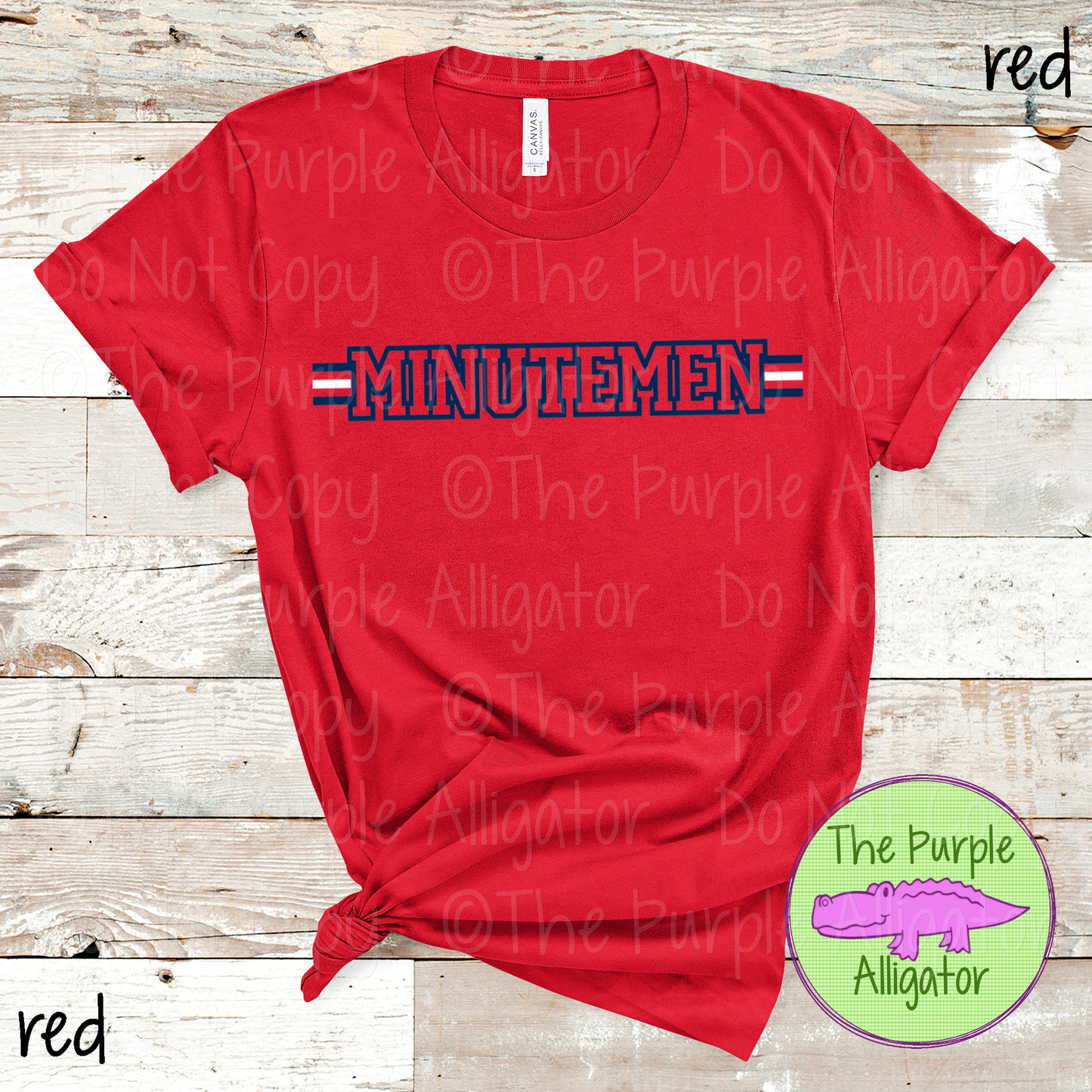 Minutemen Varsity Edge Stripe - The Outline Series | Bold Outline Spirit Design for Fans & Teams - CHOOSE YOUR DESIGN COLORS - 1025 (d2f TPA)