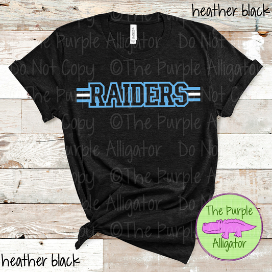 Raiders Varsity Edge Stripe - The Outline Series | Bold Outline Spirit Design for Fans & Teams - CHOOSE YOUR DESIGN COLORS - 1025 (d2f TPA)