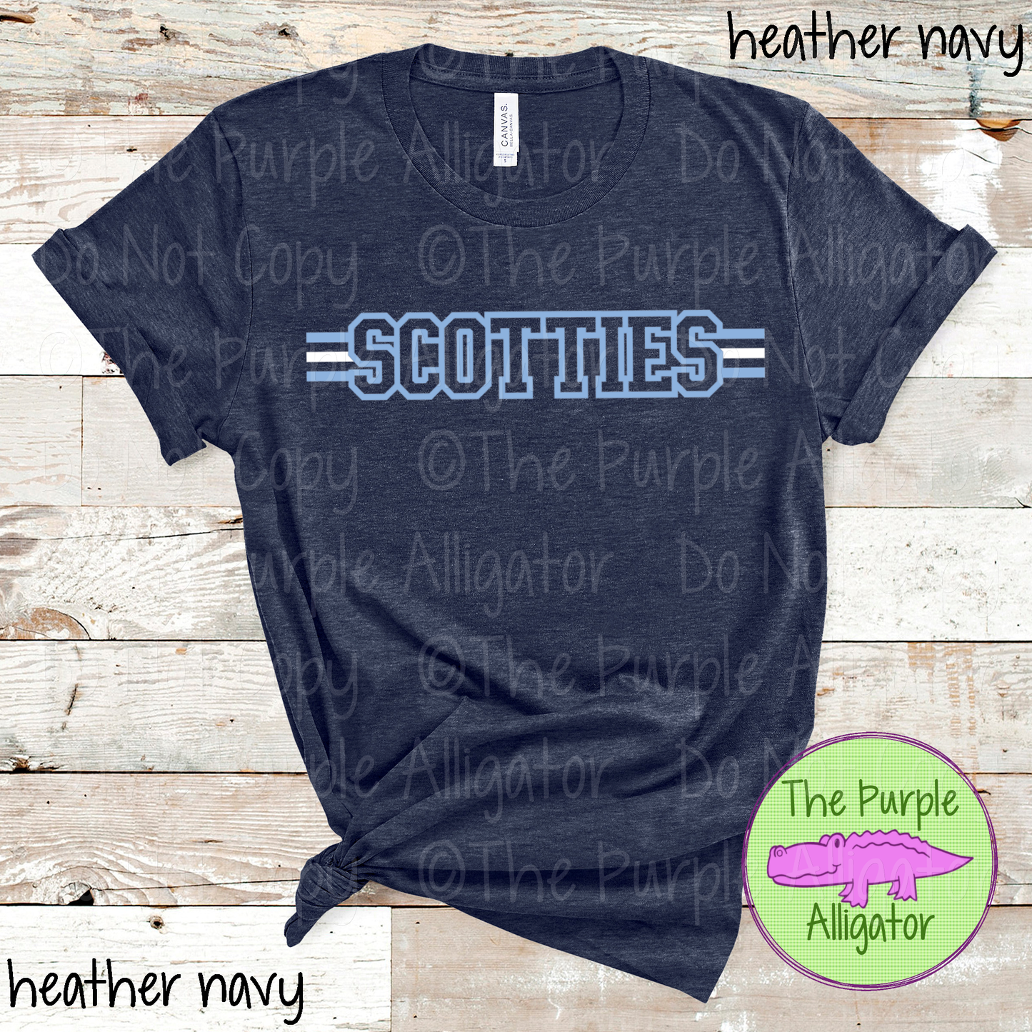 Scotties Varsity Edge Stripe - The Outline Series | Bold Outline Spirit Design for Fans & Teams - CHOOSE YOUR DESIGN COLORS - 1025 (d2f TPA)