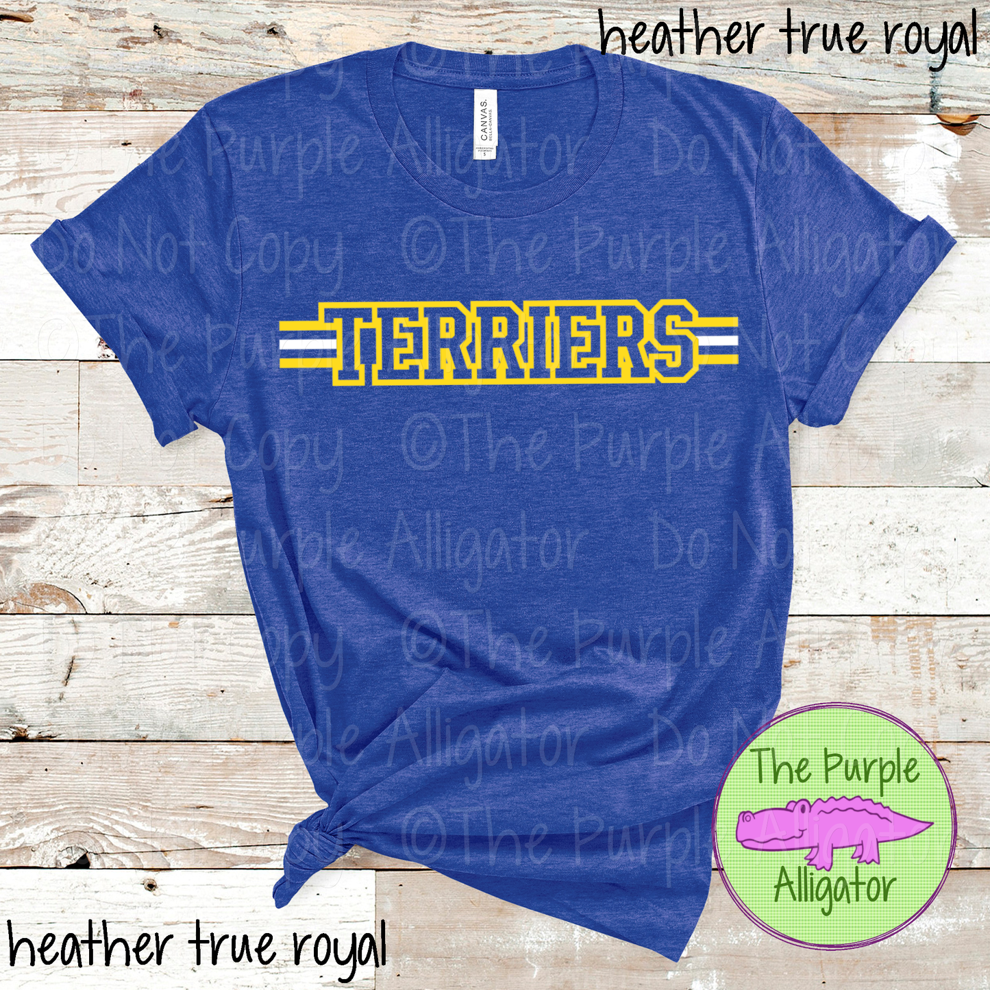 Terriers Varsity Edge Stripe - The Outline Series | Bold Outline Spirit Design for Fans & Teams - CHOOSE YOUR DESIGN COLORS - 1025 (d2f TPA)