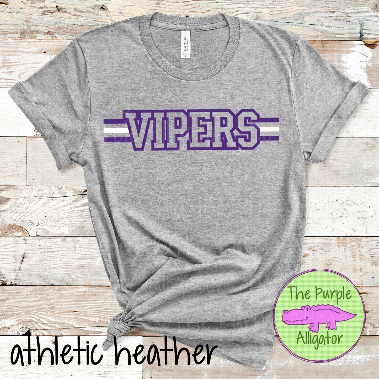 Vipers Varsity Edge Stripe - The Outline Series | Bold Outline Spirit Design for Fans & Teams - CHOOSE YOUR DESIGN COLORS - 1025 (d2f TPA)