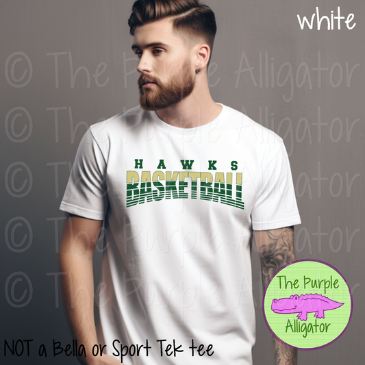 Hawks Basketball SC40 Mascot School Spirit - CHOOSE YOUR DESIGN COLORS (d2f TPA)