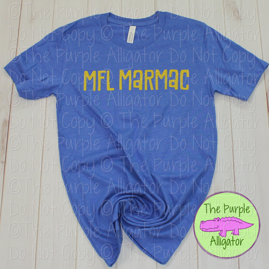 MFL MarMac Vintage Tiki School Spirit – Retro Hand-Drawn Spirit Wear Design - CHOOSE YOUR TEXT COLOR - 1224 (d2f TPA)