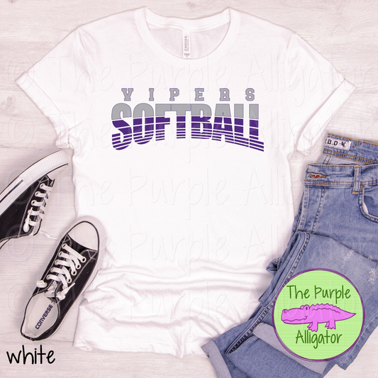 Vipers Softball Gray Purple SC0020 (d2f TPA)