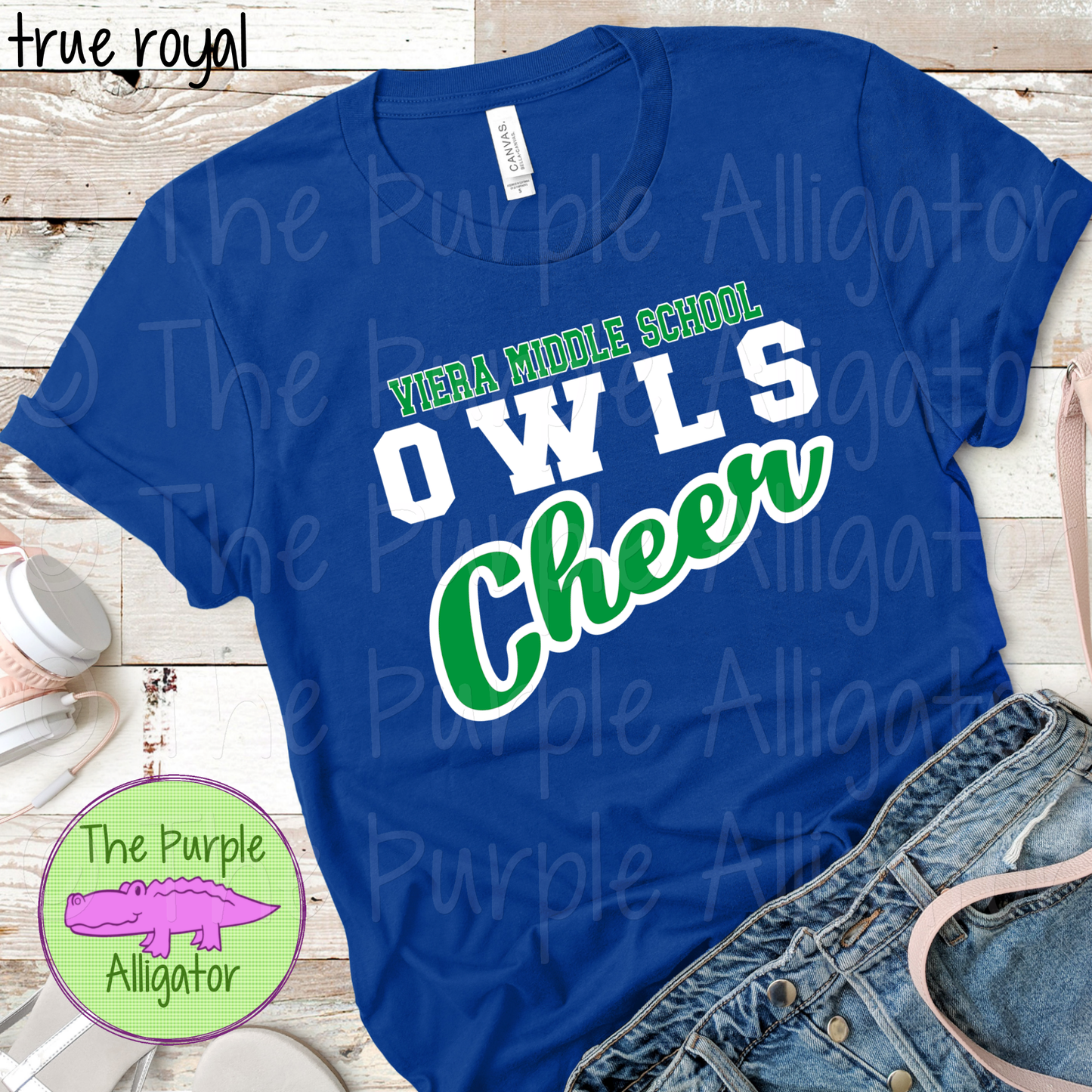 Viera Middle School Owls Cheer SC16 Mascot School Spirit - CHOOSE YOUR DESIGN COLORS (d2f TPA)