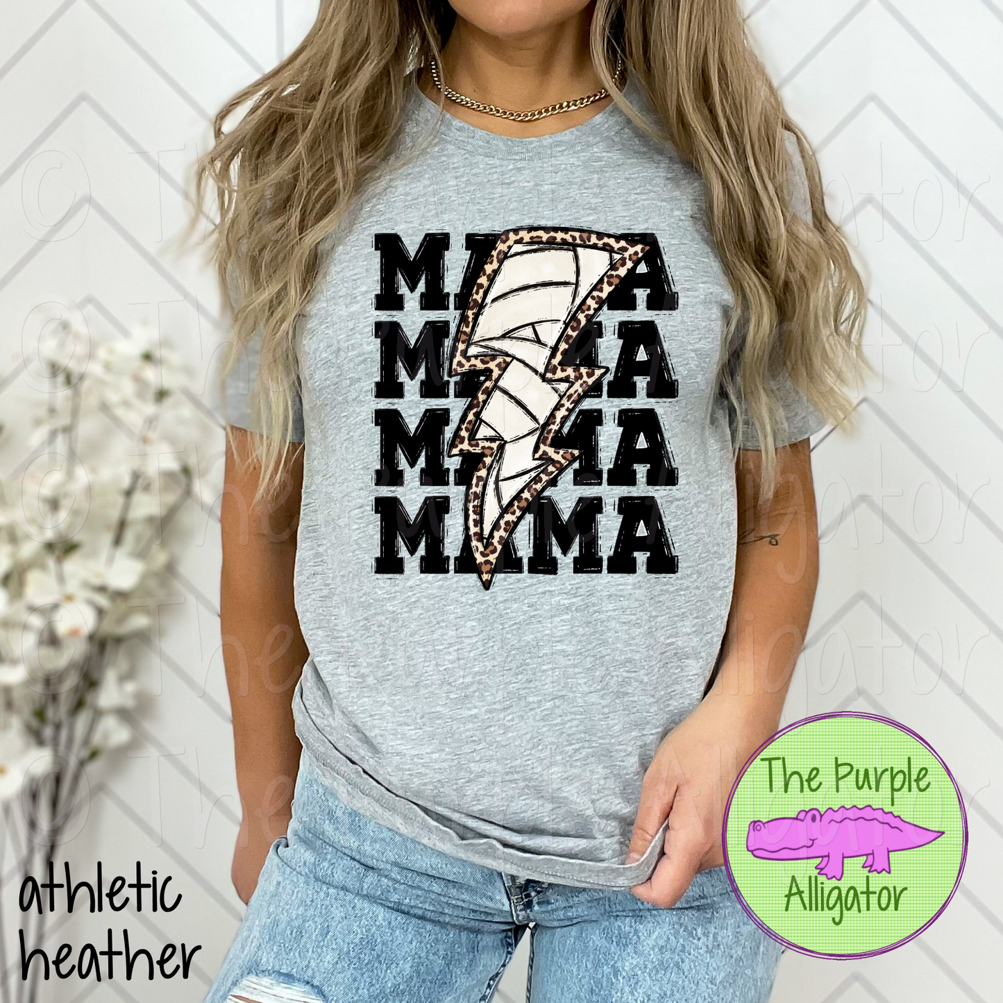 Volleyball Mama Leopard Bolt (d2f EPC)