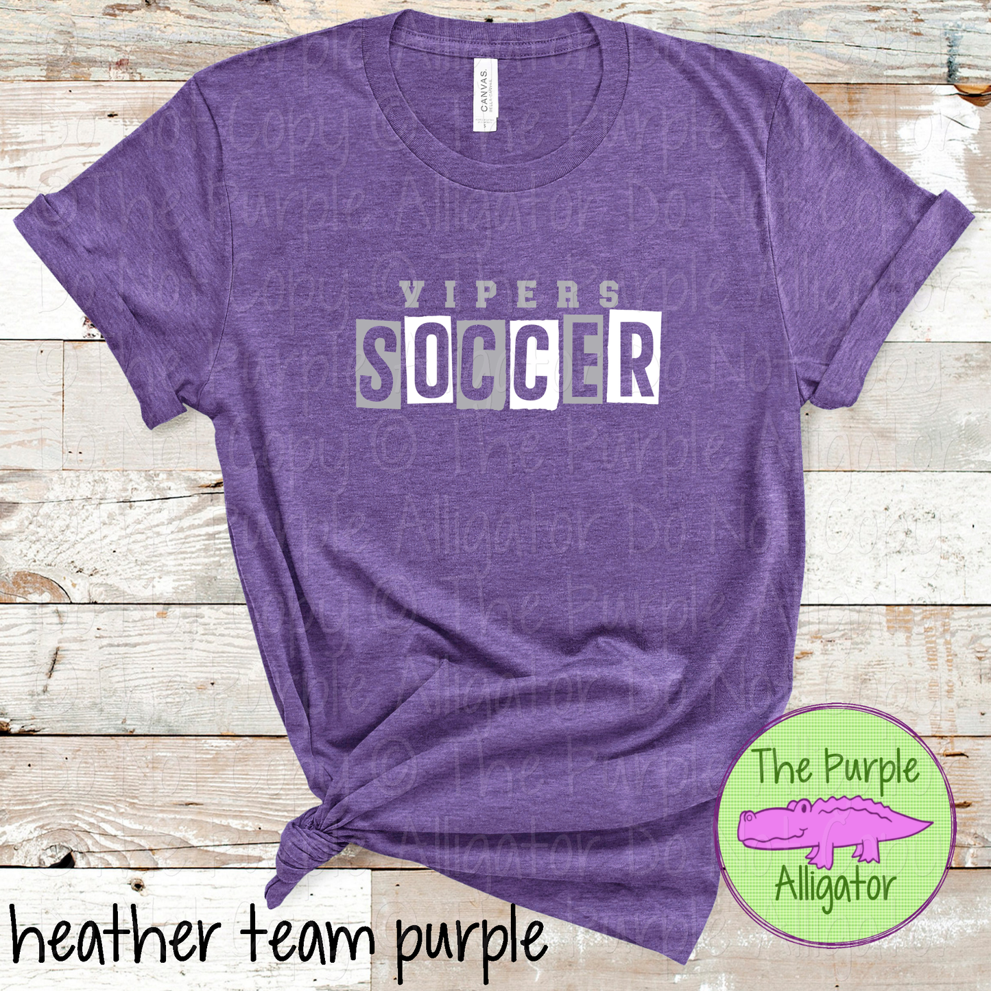 Vipers Soccer Halftime – The Halftime Series Custom Two-Color Mascot Soccer Spirit Wear 0626 TPA