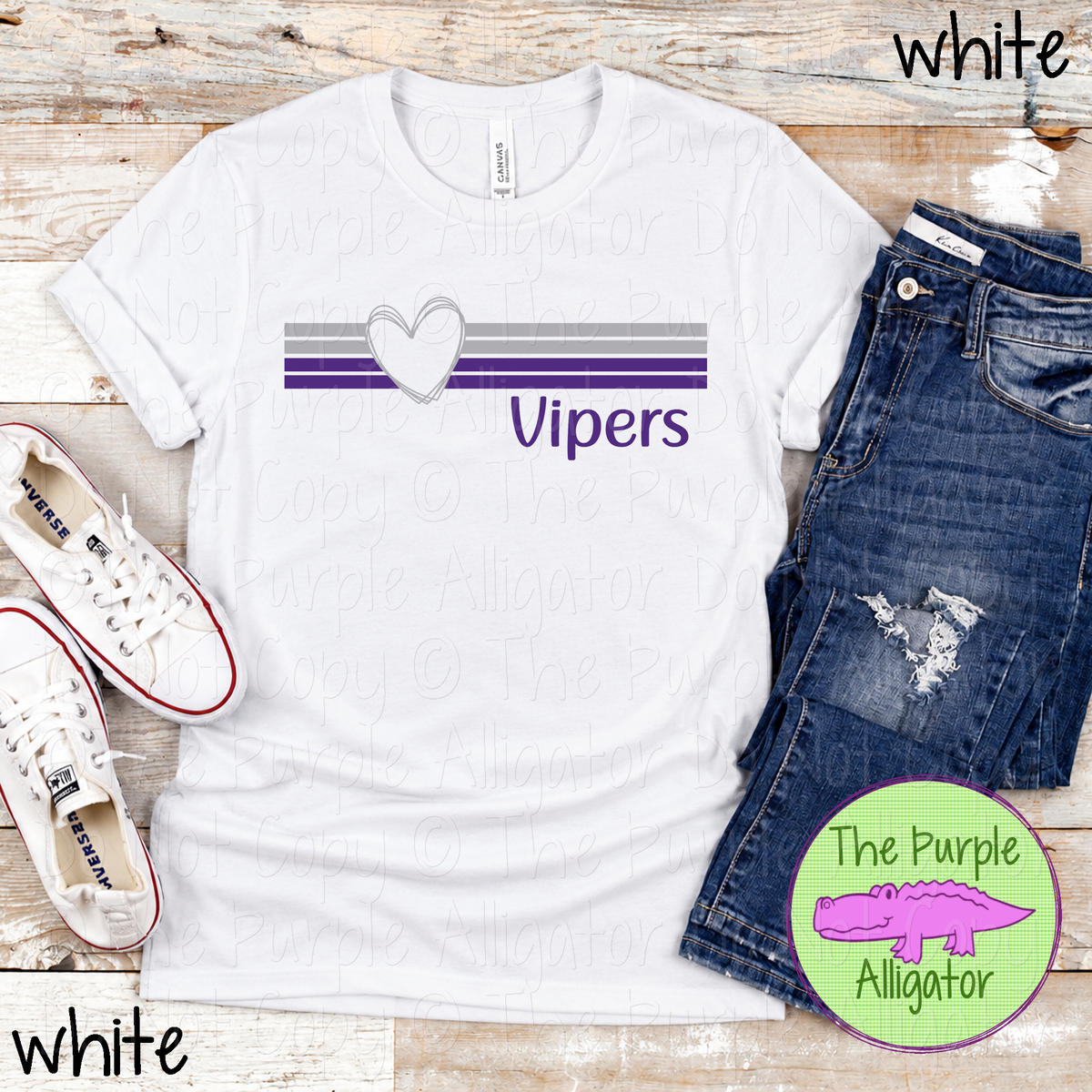 Vipers Heartline – Custom Spirit Wear Mascot Apparel 0926 TPA
