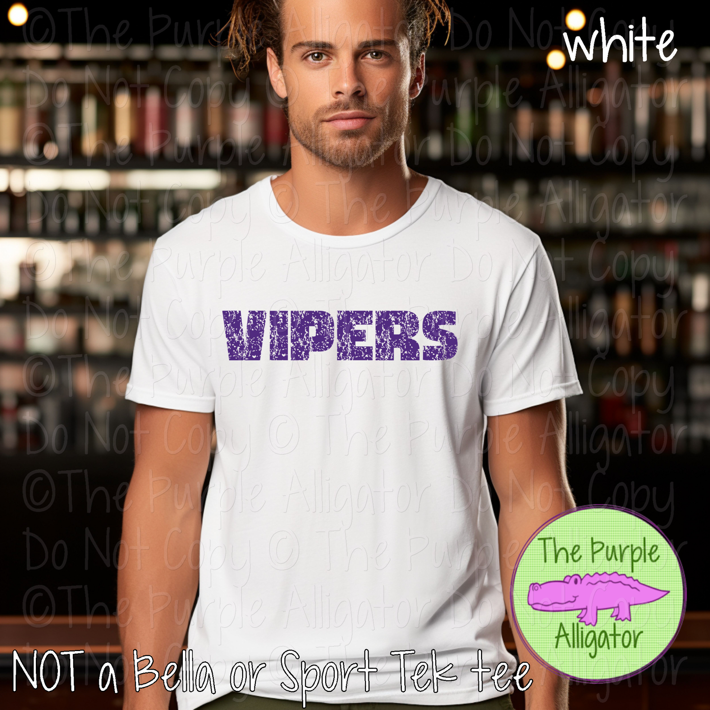 Vipers Hardline The Grunge Series Distressed Block Athletic Spirit Wear 0326 TPA