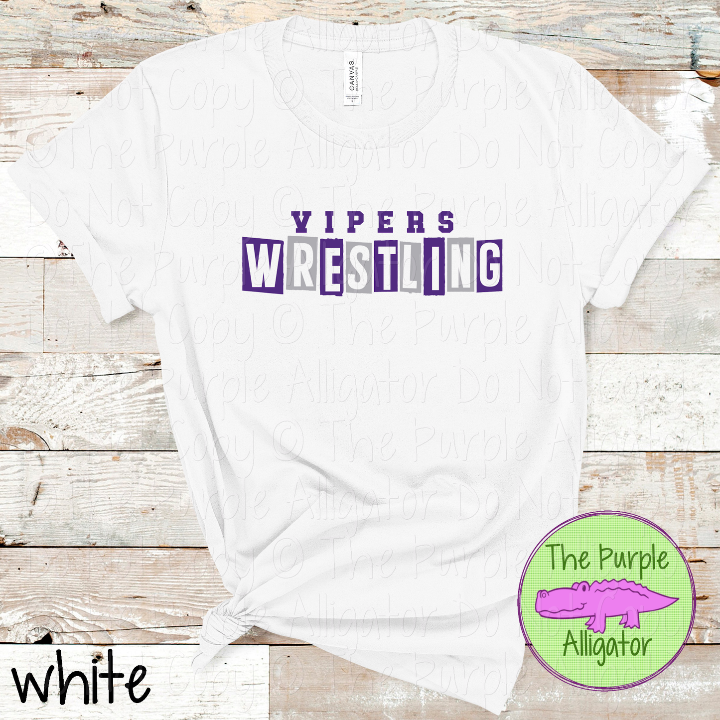 Vipers Wrestling Halftime – The Halftime Series Custom Two-Color Mascot Wrestling Spirit Wear 0625 TPA