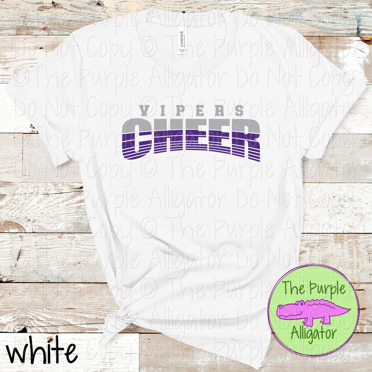 Vipers Cheer 39 - Vintage Arch Custom Cheer Spirit Wear Mascot Apparel 0626 TPA