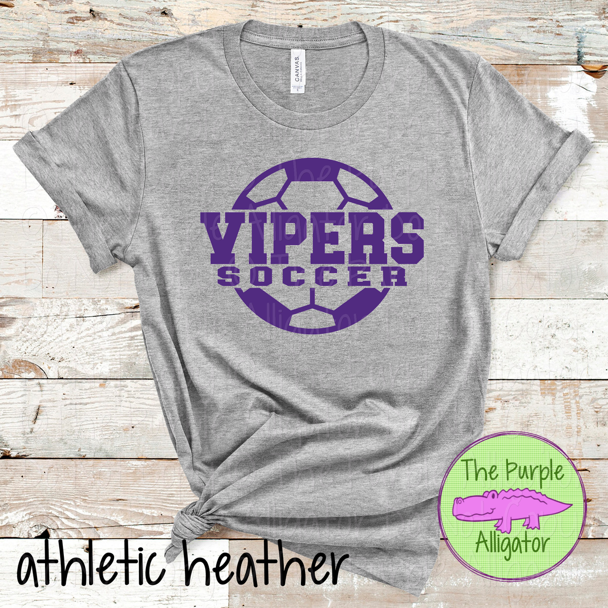 Vipers Soccer 9 – Custom Soccer Ball Mascot Spirit Wear 1026 TPA