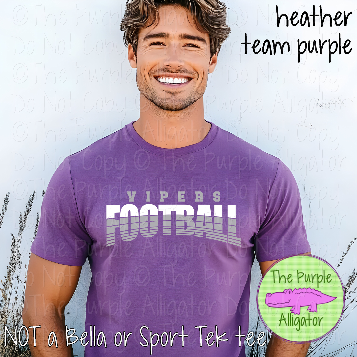 Vipers Football 41 - Vintage Arch Custom Football Spirit Wear Mascot Apparel 0626 TPA