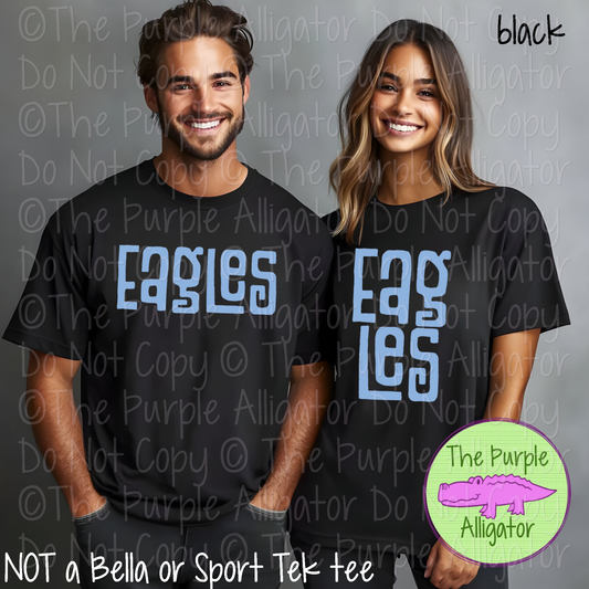 Eagles Vintage Tiki Mascot School Spirit – Retro Hand-Drawn Spirit Wear Design - CHOOSE YOUR TEXT COLOR - 1224 (d2f TPA)