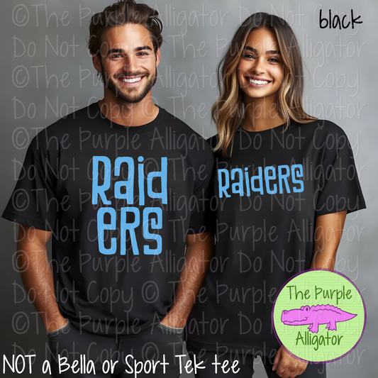 Raiders Vintage Tiki Mascot School Spirit – Retro Hand-Drawn Spirit Wear Design - CHOOSE YOUR TEXT COLOR - 1224 (d2f TPA)