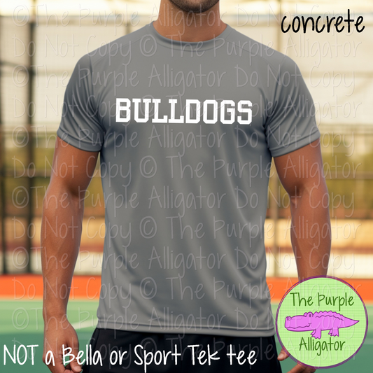 Bulldogs Varsity Slab | Bold School Spirit Apparel for Students, Staff & Fans - CHOOSE YOUR DESIGN COLOR 0725 (d2f TPA)