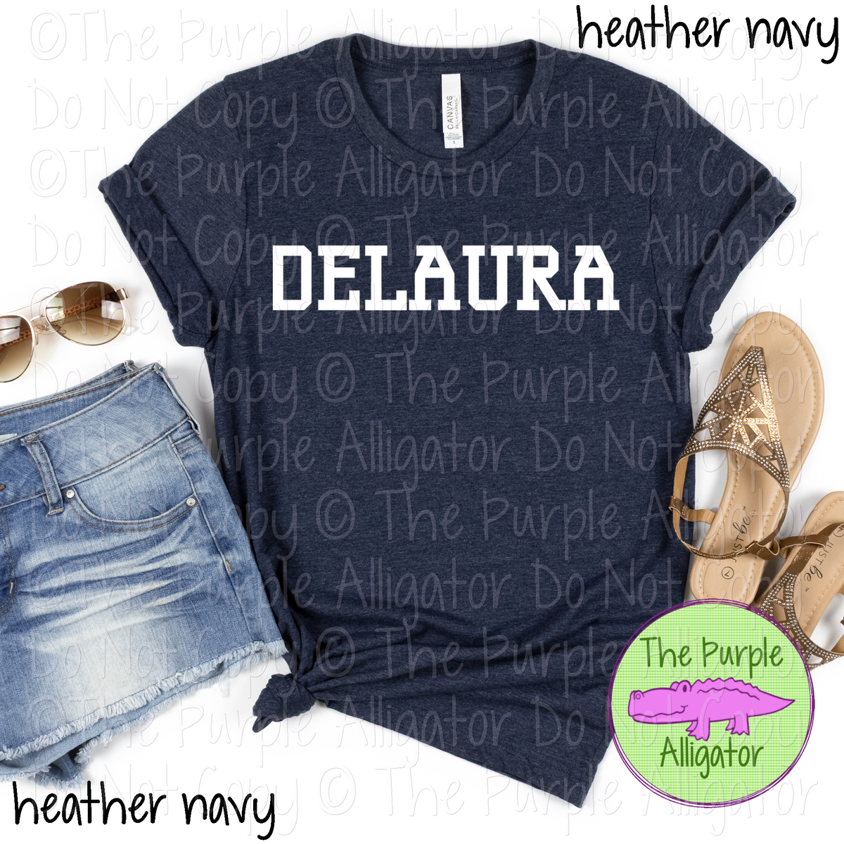 Delaura DeLaura Varsity Slab Mascot School Spirit Wear – Bold Slab Serif Team ...