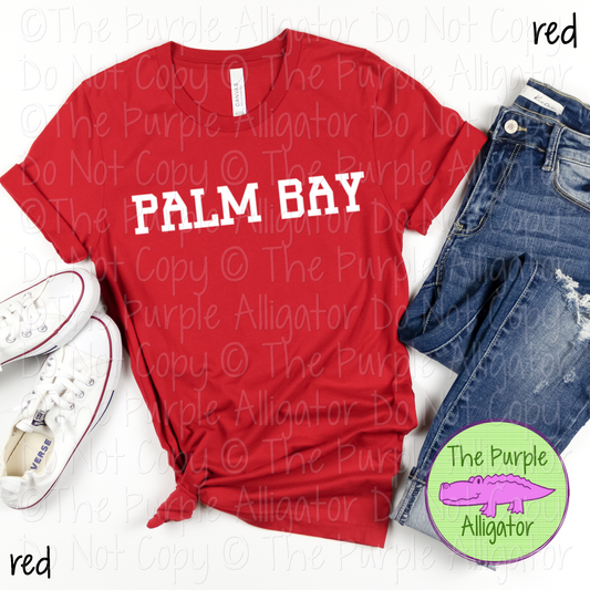 Palm Bay Varsity Slab | Bold School Spirit Apparel for Students, Staff & Fans - CHOOSE YOUR DESIGN COLOR 0725 (d2f TPA)