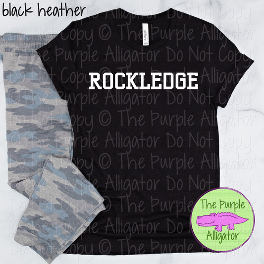 Rockledge Varsity Slab | Bold School Spirit Apparel for Students, Staff & Fans - CHOOSE YOUR DESIGN COLOR 0725 (d2f TPA)