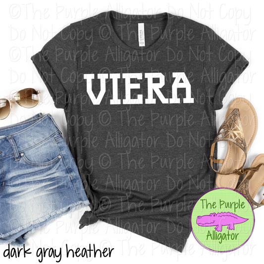 Viera Varsity Slab | Bold School Spirit Apparel for Students, Staff & Fans - CHOOSE YOUR DESIGN COLOR 0725 (d2f TPA)