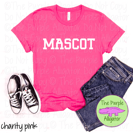 YOUR Mascot Varsity Slab | Bold School Spirit Apparel for Students, Staff & Fans - CHOOSE YOUR DESIGN COLOR 0725 (d2f TPA)