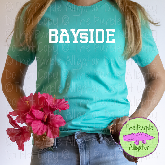 Bayside Varsity Slab Funky | Bold & Playful Spirit Wear for Students, Staff & Fans - CHOOSE YOUR DESIGN COLOR 0725 (d2f TPA)
