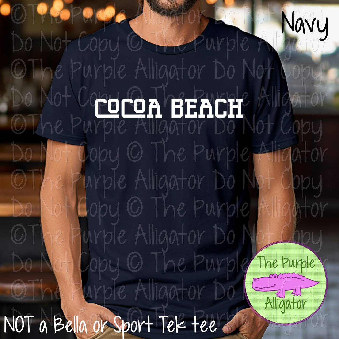 Cocoa Beach Varsity Slab Funky | Bold & Playful Spirit Wear for Students, Staff & Fans - CHOOSE YOUR DESIGN COLOR 0725 (d2f TPA)