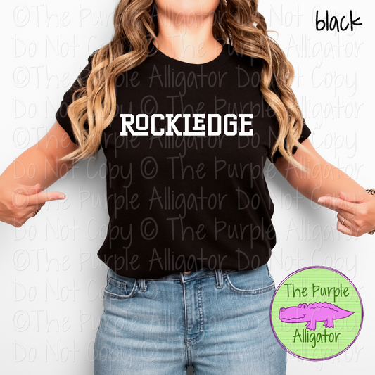 Rockledge Varsity Slab Funky | Bold & Playful Spirit Wear for Students, Staff & Fans - CHOOSE YOUR DESIGN COLOR 0725 (d2f TPA)