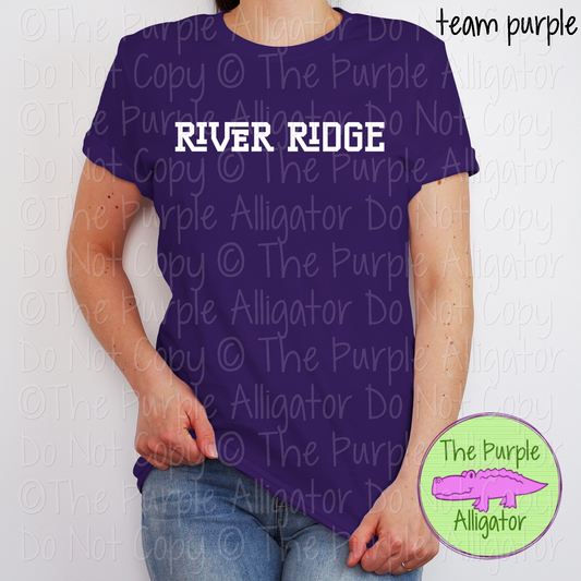 River Ridge Varsity Slab Funky | Bold & Playful Spirit Wear for Students, Staff & Fans - CHOOSE YOUR DESIGN COLOR 0725 (d2f TPA)