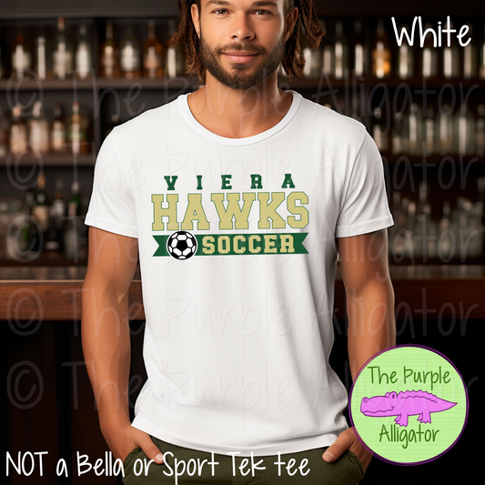 Viera Hawks Soccer SC6 Mascot School Spirit - CHOOSE YOUR DESIGN COLORS (d2f TPA)