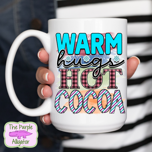 Warm Hugs Hot Cocoa 15oz Ceramic Mug
