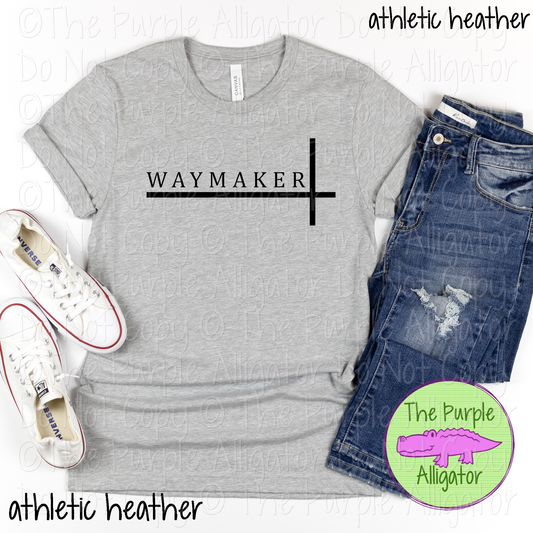 Waymaker | Christian Faith Design - Inspirational Faith-Based Apparel for Women, Men & Youth - CHOOSE YOUR DESIGN COLOR 0424 (D2F DAC)