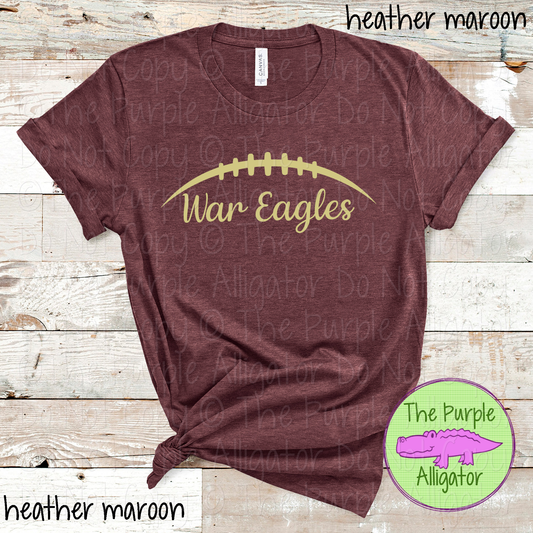 War Eagles Football | Custom School Spiritwear | Game Day Football Fan Apparel - CHOOSE YOUR DESIGN COLOR 0824 (d2f AMD)