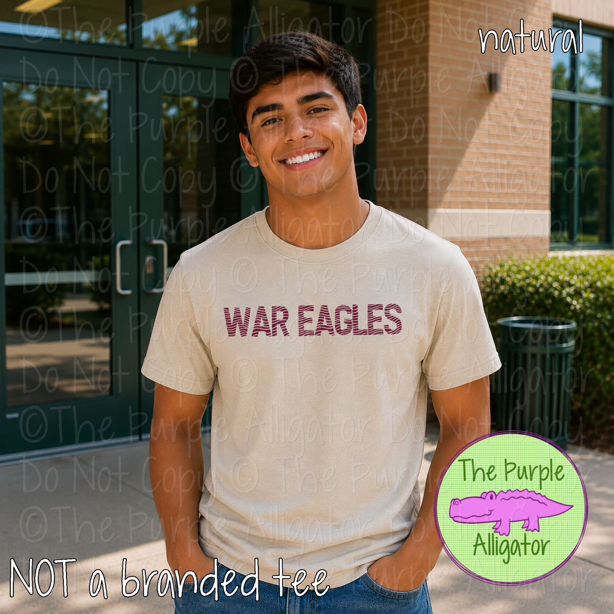 War Eagles Ripple Effect – Custom School & Mascot Spirit Wear 1026 TPA