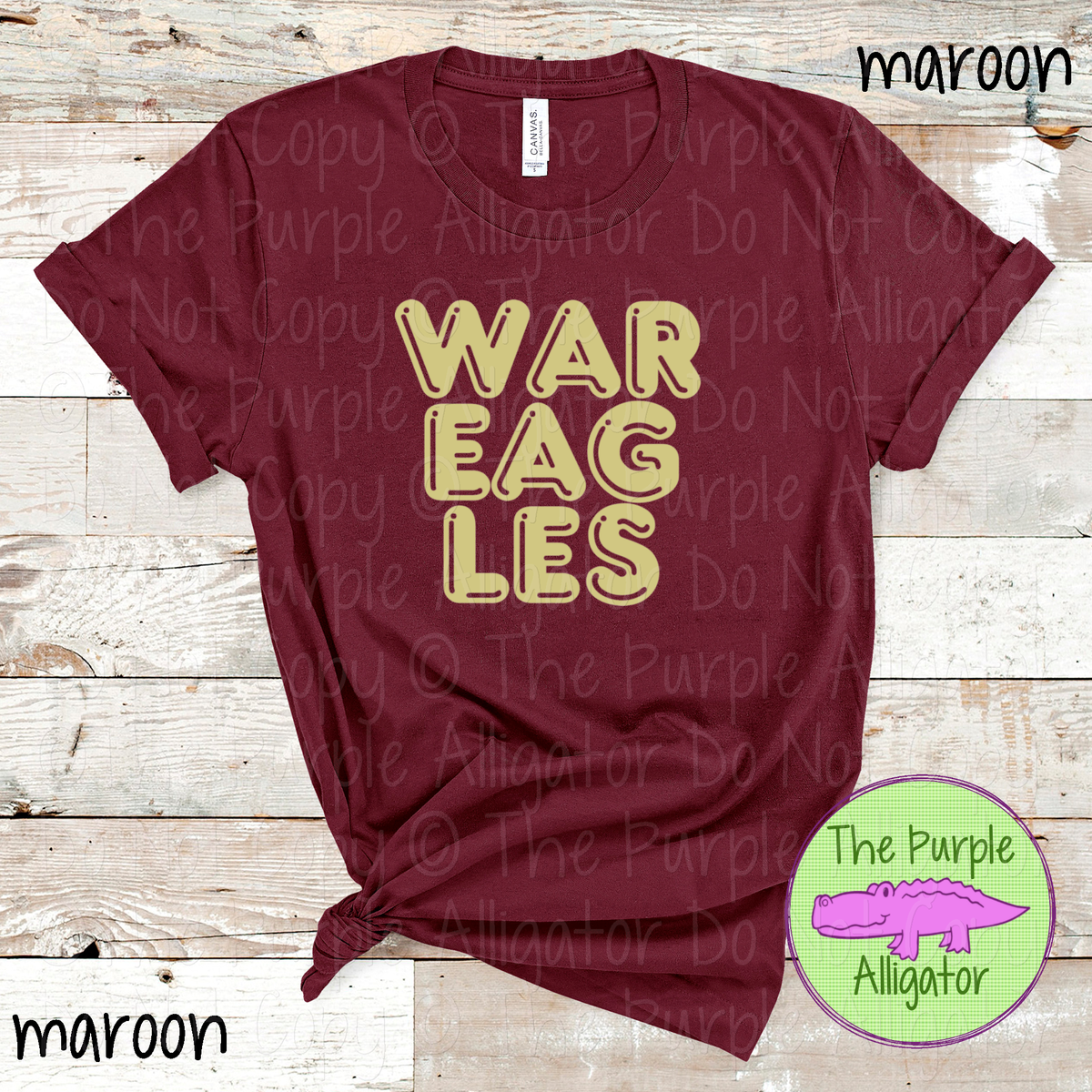 War Eagles Bubble Roundabout – Custom Spirit Wear Mascot Apparel 0424 TPA