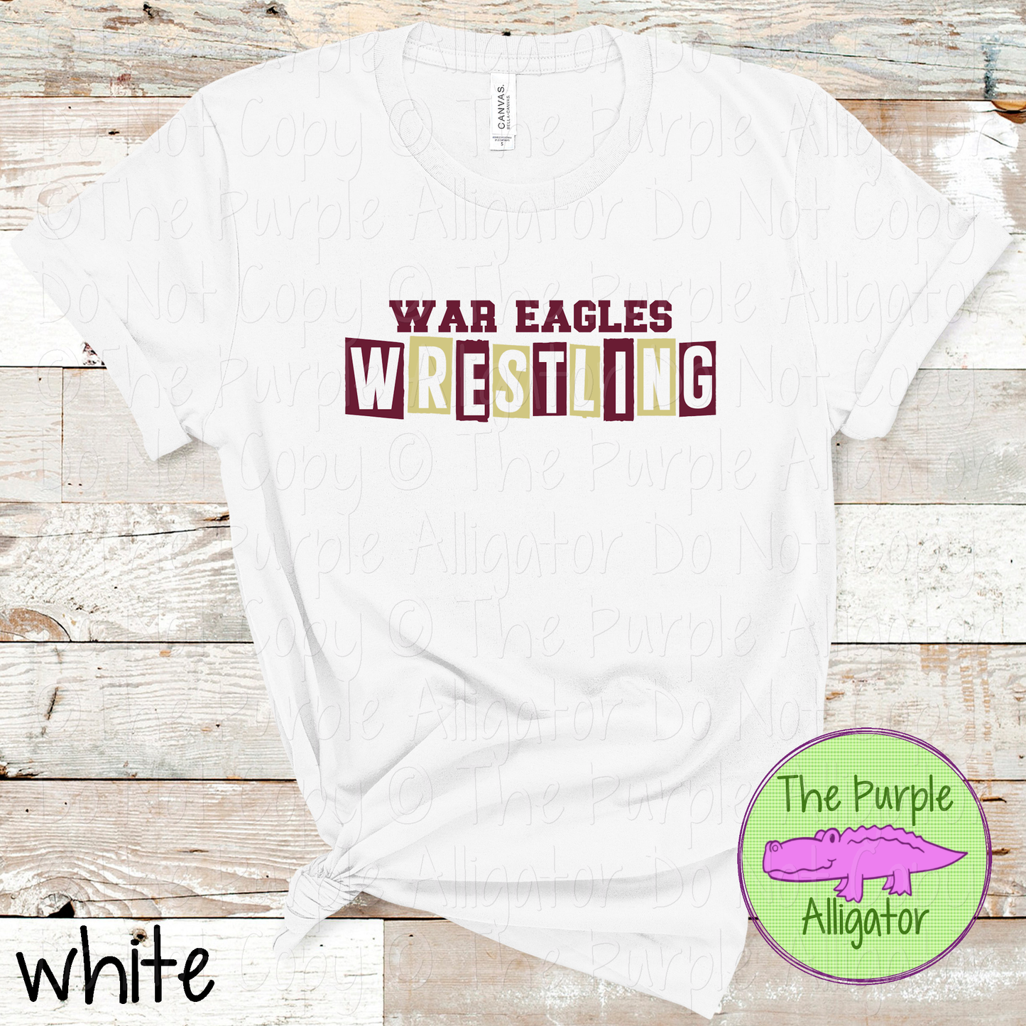 War Eagles Wrestling Halftime – The Halftime Series Custom Two-Color Mascot Wrestling Spirit Wear 0625 TPA
