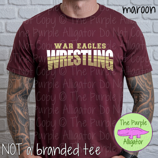 War Eagles Wrestling 2 - Vintage Arch Custom Wrestling Spirit Wear Mascot Apparel 0624 TPA