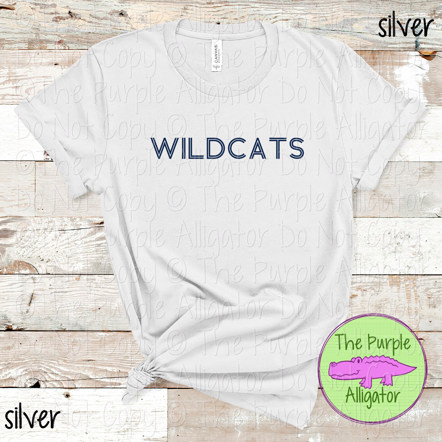 Wildcats Dualline Classic – The Retro Line Series Vintage Double Line Lettering Custom Spirit Wear 0426 TPA